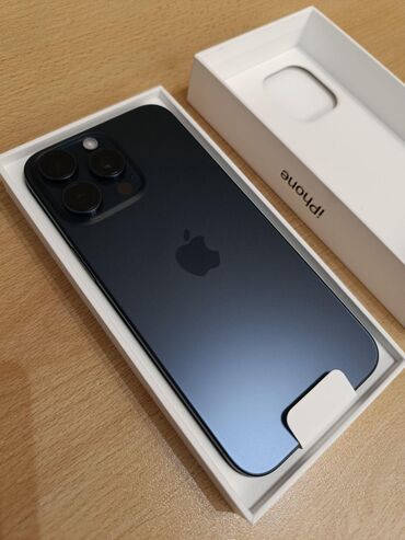 буу телефон: IPhone 15 Pro Max, Б/у, 256 ГБ, Blue Titanium, 88 %