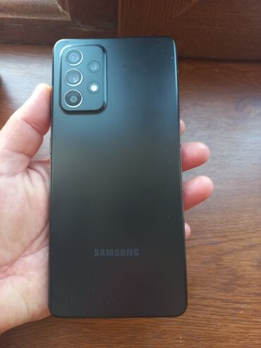 Samsung Galaxy A52, 128 ГБ, цвет - Черный, Сенсорный, Отпечаток пальца, Две SIM карты