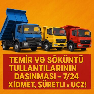 Avtoservis, nəqliyyatın təmiri: Təmir və söküntü tullantılarının daşınması xidməti təklif olunur. Bu