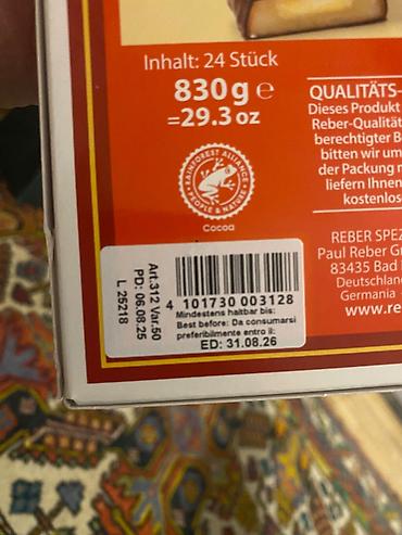 Qida məhsulları: 🍫 Premium Alman şokoladı – Reber Mozart Kugeln (830g) Orijinal Alman — 2
