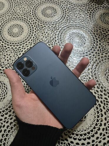 ıpone 13: IPhone 12 Pro, 128 GB, Pacific Blue, Simsiz şarj, Face ID