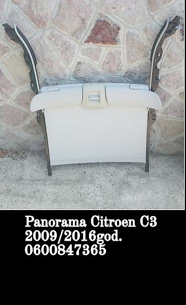 obe: Panoramski krov (komplet) za Citroën C3, odgovara modelima 2009–2016 — 1