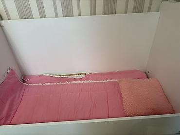 Uşaq mebeli: Uşaq çarpayısı – ağ rəngli, yelenen kravat usaq ucun bezi yerleri — 1