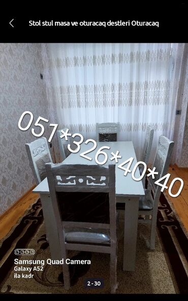 Masa və oturacaq dəstləri: Stol stul masa ve oturacaq destleri Masa ve oturacaq destleri stullar -da lalafo.az — 10 Masa və oturacaq dəstləri: Stol stul masa ve oturacaq destleri Masa ve oturacaq destleri stullar — 10