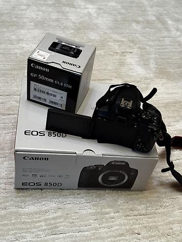digital camera: Canon EOS 850D + объектив Canon EF 50mm f/1.8 STM Использовался — 2