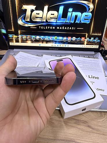 iphone iks: IPhone 14 Pro, 128 GB, Deep Purple, Zəmanət, Kredit, Simsiz şarj — 4