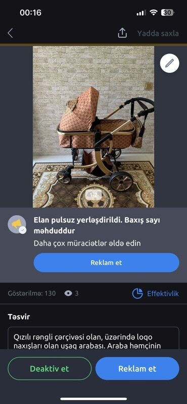 Modullu arabalar: 3-ü 1-də araba, Yaş: <1 ay