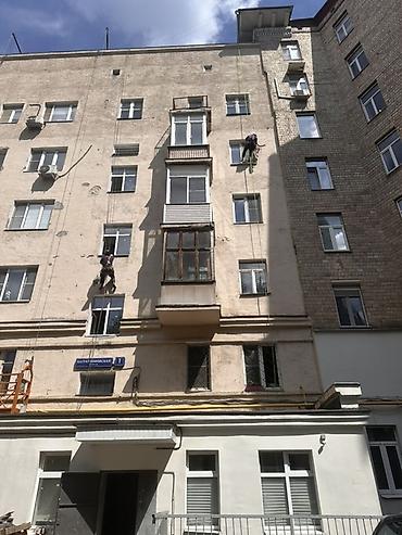 construction: Промышленный альпинизм — высотные работы на фасадах Услуги: - Ремонт — 6