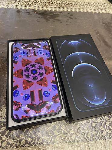 iphone 14 pro max ucuz: IPhone 12 Pro Max, 128 GB, Pacific Blue, Barmaq izi, Face ID, Simsiz şarj — 1