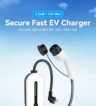 Avtomobil üçün alətlər: 3.5 kW / 16A Maks EV Şarj Cihazı (daşımalı) - Cərəyan tənzimlənməsi — 1