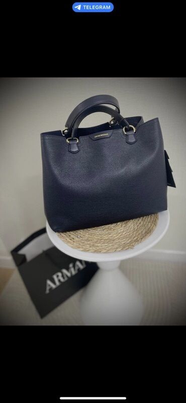 мужские кольца серебряные: Классикалык сумка, Armani, Материалы: Эко булгаары, Куру жөнгө салынат, Аялдарга