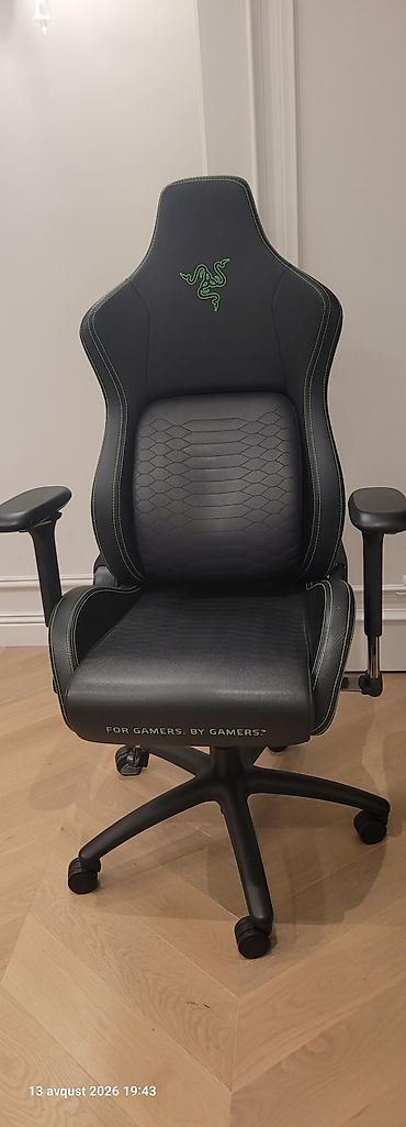 set mebel: Razer Iskur X oyun kreslosu - Brend və model: Razer Iskur X (arxa — 4