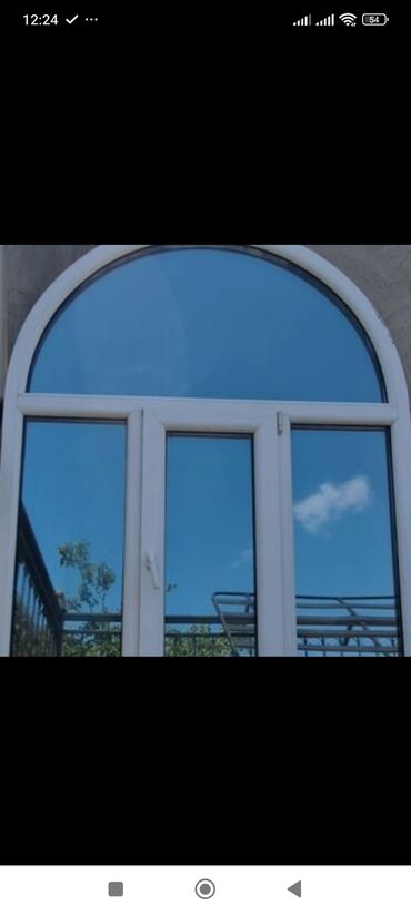 Plastik pəncərələr: PVC pəncərə bloku - Material: ağ və rəngli rəngli PVC profil - Şüşə — 3