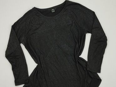 czarne bluzki damskie z krótkim rękawem: Blouse, F&F, XL (EU 42), condition - Good