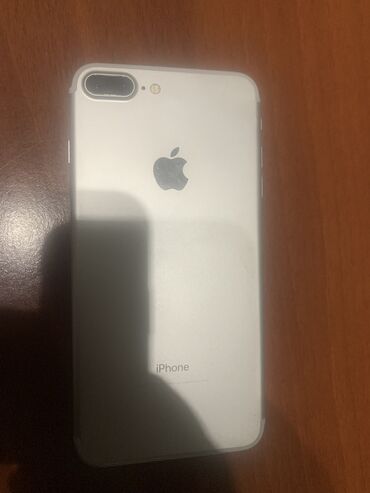 iphone 7 plus 128gb бишкек: IPhone 7 Plus, Колдонулган, 128 ГБ, Күмүш, Каптама