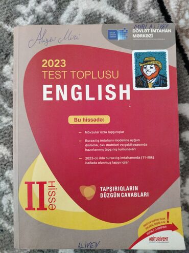 dim ədəbiyyat test toplusu: İngilis dili Testlər 9-cu sinif, DİM, 2-ci hissə, 2023 il
