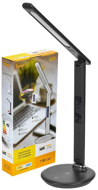 saat sensor: IEK Lighting LED masa lampası – 7 W - QI simsiz şarj funksiyalı baza — 1