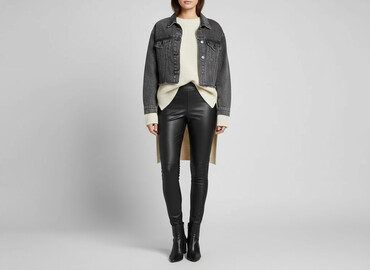 Shein, Лосини З екошкіри жіночі, розмір S