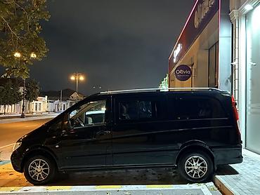 uaz diski: Mercedes-Benz Vito, qara rəng, 7 yerlik minivan. Özəlliklər: - Geniş — 6