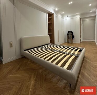 кравать ош: Двуспальная мягкая кровать MONICA - Современный низкий дизайн с