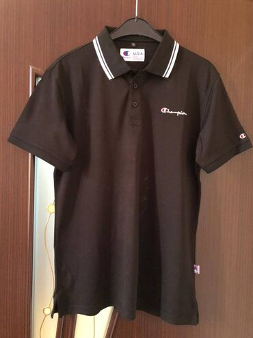 Polo köynəklər: Champion polo 72 78 kiloya olan xolodok material loqo tikilishdi