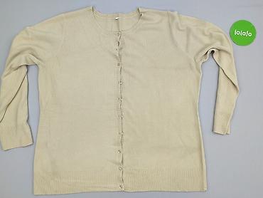 beżowy: Kardigan damski, rozmiar 8XL — 2