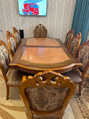 ikinci əl stol stul: Sevil1Malaziya istehsalı masa dəsti satılır 800₼. Masa açılır.8