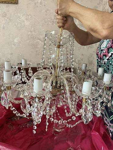 Çılçıraq, 8 lampa, Xrustal
