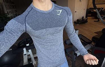штаны мурской: Оригинальный gymshark phantom v4 long sleeve, новая, размер S, сядет в — 2