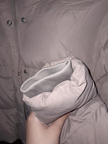 qadınlar ucun dojdevik plaşlar: Bej rəngli qışlıq puf şişmə qadın gödəkçə - Material: yüngül, suya — 7