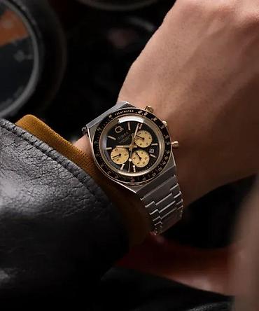 Ručni satovi: AKCIJA - TIMEX Q Timex Chronograph TW2W64200UK - 40mm - Crna Potpuno — 1