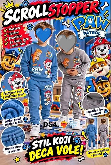 marka jako: Dečiji komplet trenerke PAW Patrol - Dvod elni komplet: dukser + — 1