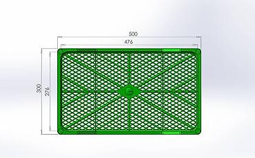 Konteynerlər: Plastik ventilasiya dəlikli yeşik Məhsul təsviri: - Material: möhkəm — 5