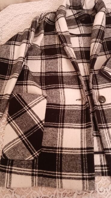 Kardiqanlar, jaketlər: Qadın üçün qara-ağ kvadrat naxışlı jaket/kardiqan - Model: klassik — 5
