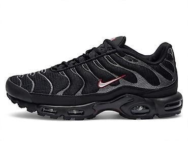 Nike Air Max Plus (TN) patike – crno/siva varijanta sa crveno-belim na lalafo.rs Nike Air Max Plus (TN) patike – crno/siva varijanta sa crveno-belim