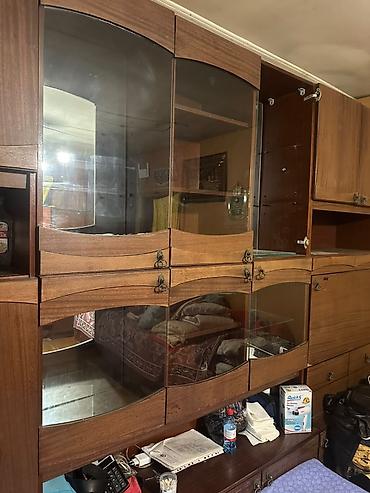 Стенки-шкафы: Klassik taxta “stena” mebel dəsti - Material: ağac əsaslı (şpon — 2
