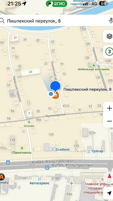 на газ 21: Продаётся участок 3 сотки в районе Аламединского рынка. Документы в — 4