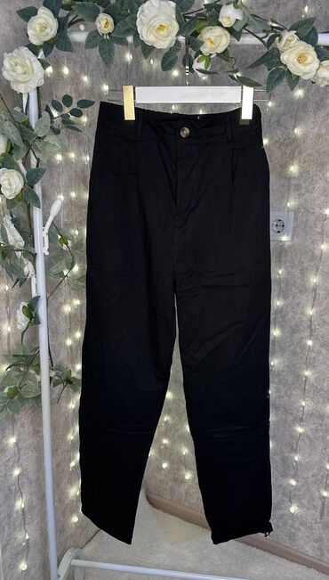 мужская штаны: Брюки S (EU 36), M (EU 38), цвет - Черный