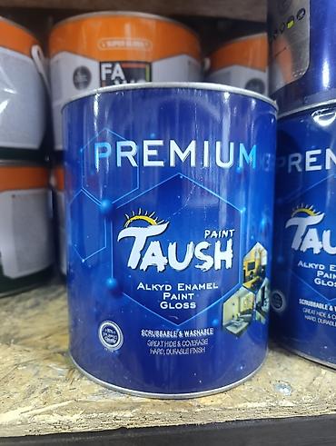 Эмаль: Краска Taush Premium — алкидная эмаль глянцевая. Характеристики: - — 1