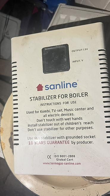 volt qeydiyyat: Sanline “Stabilizer for Boiler” – gərginlik tənzimləyici - Təyinat — 1