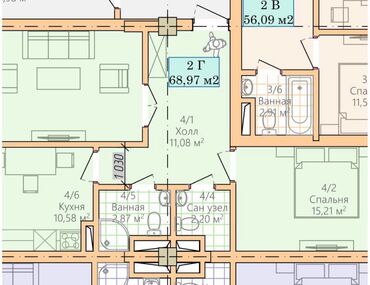 сдаю 1комнатную квартиру на долгий срок в районе кок жар: 2 комнаты, 69 м², Элитка, 12 этаж, ПСО (под самоотделку)