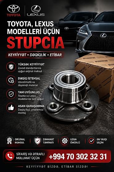 Ehtiyat hissələri: Toyota və Lexus modelləri üçün stupitsa (təkər mərkəzi göbəyi + — 1