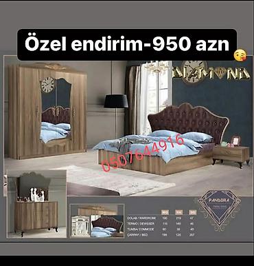 Yataq otağı dəstləri: İkinəfərlik çarpayı, Azərbaycan, Yeni — 6