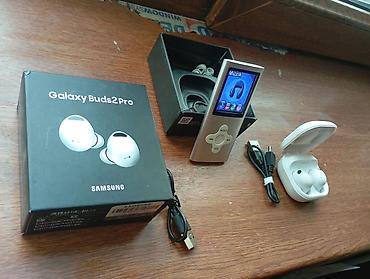 Səsgücləndiricilər, qulaqlıqlar və mikrofonlar: Məhsul: Samsung Galaxy Buds2 Pro (ağ rəng) Xüsusiyyətlər: - “Sound by — 13
