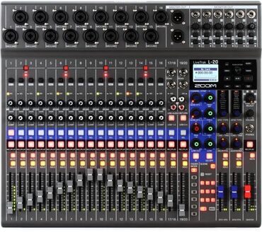 Səsgücləndirici və qəbuledicilər: Zoom Livetrack L20 rəqəmsal və analog mixer İpadla idarə olunma və