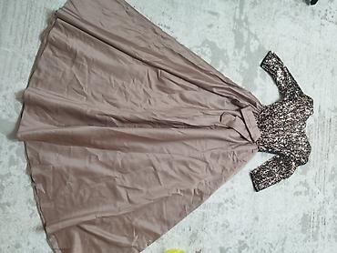 бордовый платье: Очень красивое пышное платье. коричневый цвет 👗 на выход размер 42-44 — 2