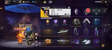 Значки: Аккаунт Free Fire - Ник: Royal (Русский), уровень 60 - UID: 9 - Ранг — 2