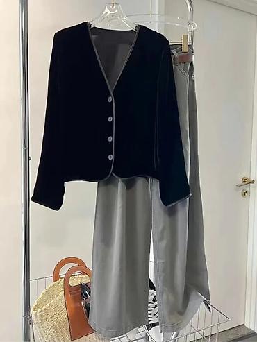 Пиджаки, жакеты: 52-54 размер!!! Утеплённый прошитый пиджак, полупальто, кардиган из — 8