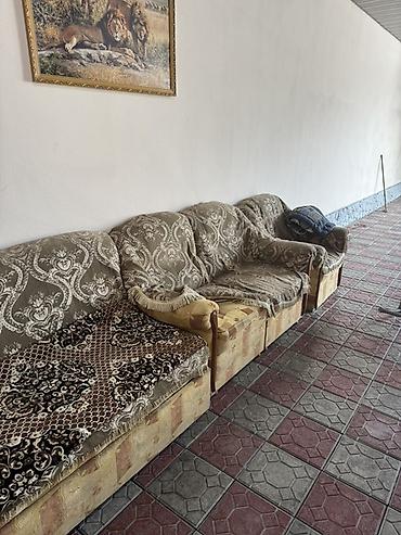 mod: Комплект мягкой мебели, Б/у, Самовывоз, Бесплатная доставка, цвет - Бежевый — 3