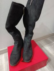 Сапоги: Сапоги Деми Женские, замша Утеплённые, лёгкие Удобные, с красивыми — 8